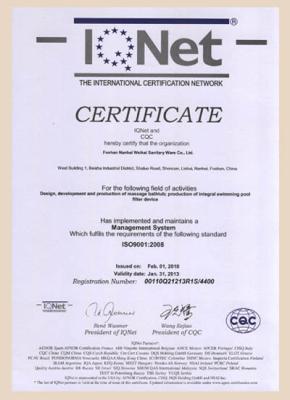 ISO 9001-2000 (IQNet and CQC)