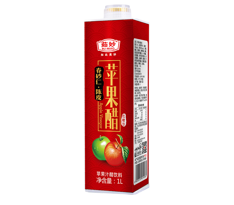 1L茹妙春砂仁陈皮苹果醋盒装