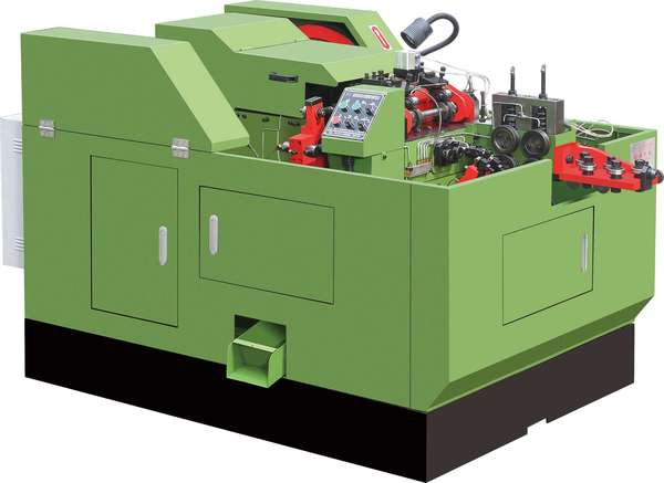 Two-die two-stroke cold heading machine
