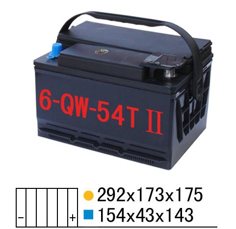 起动用免维护(QW)蓄电池槽-6-QW-54TII
