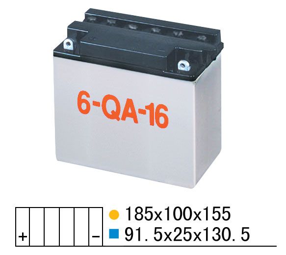 起動用普通型(QA)蓄電池槽-6-QA-16