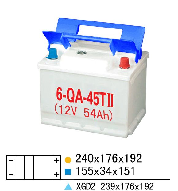 起動用普通型(QA)蓄電池槽-6-QA-45TII