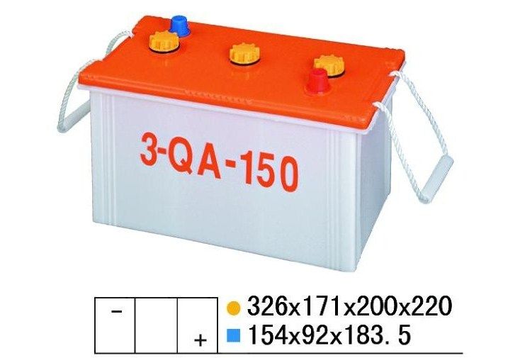 起動用普通型(QA)蓄電池槽-3-QA-150