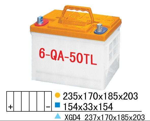 起動用普通型(QA)蓄電池槽-6-QA-50TL