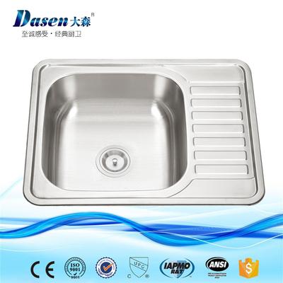 Pressing Single Bowl Kitchen Sink With Drain Board  DS6550