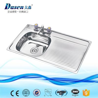 Pressing Single Bowl Kitchen Sink With Drain Board  DS10050K