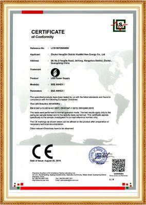 LVD certificate